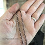 Copper oval cable chain moonlet jewelry