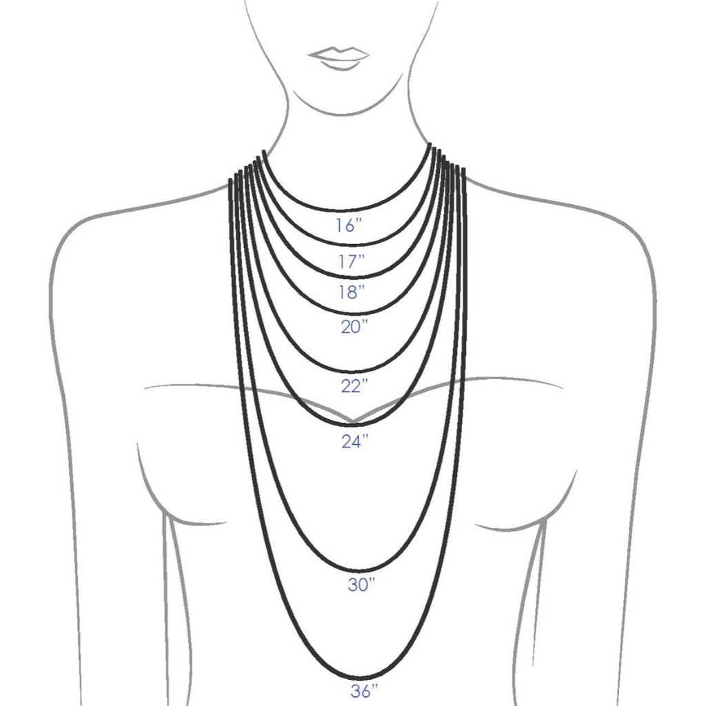 chain necklace length guide moonlet jewelry