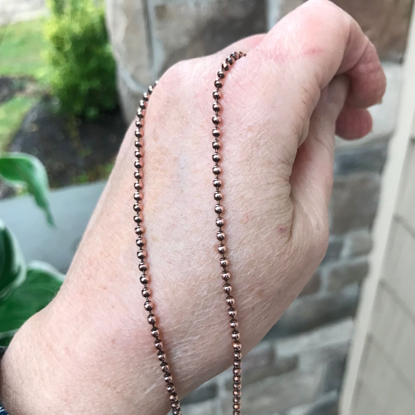 Copper 2.4mm Bead/Ball Chain