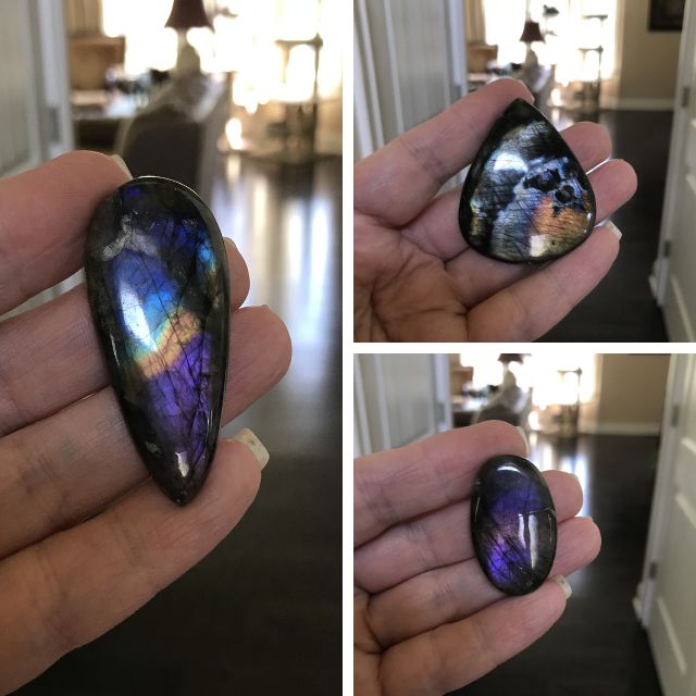Labradorite Cabochons LOT #5 (Set of 6)