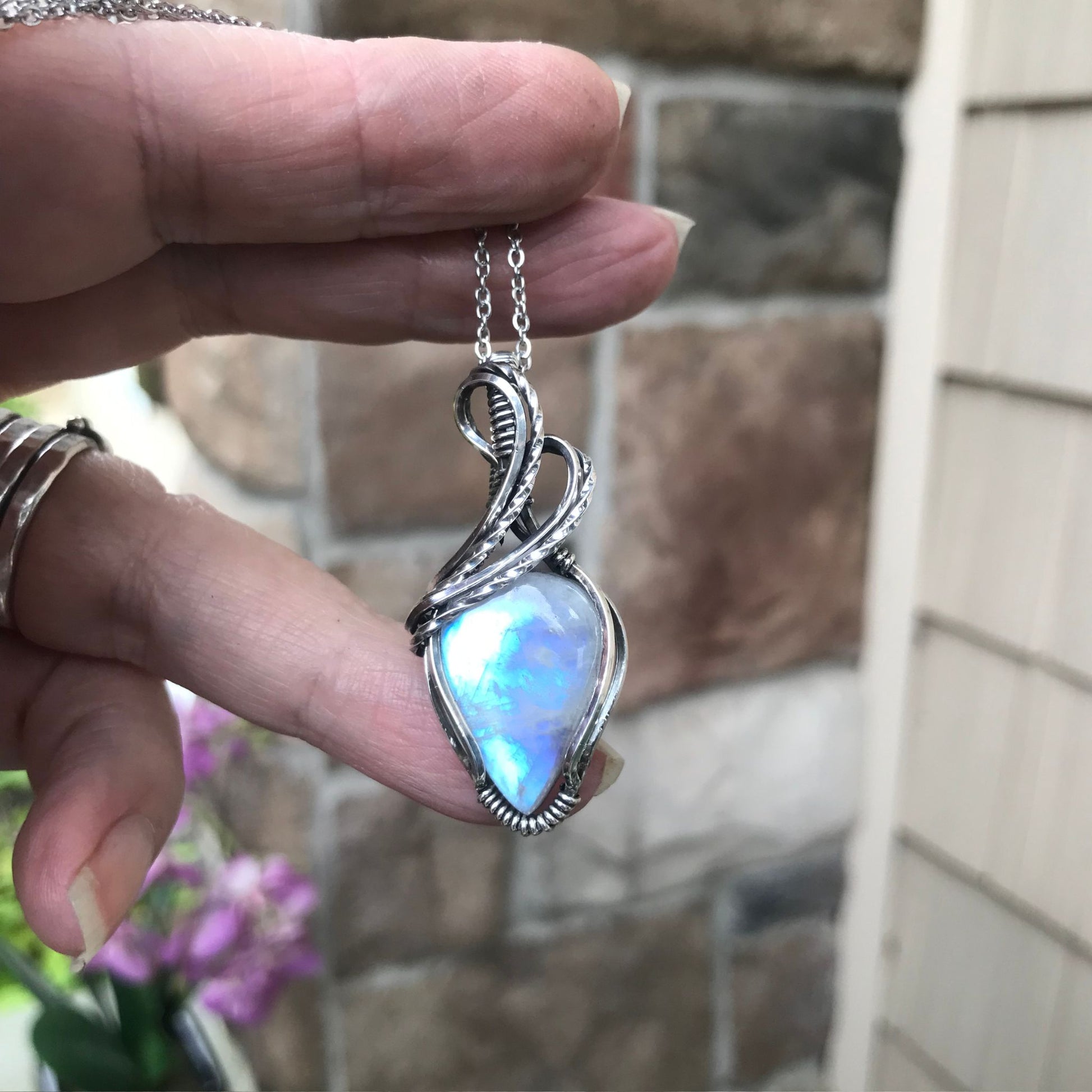 Moonstone Sterling Silver Pendant