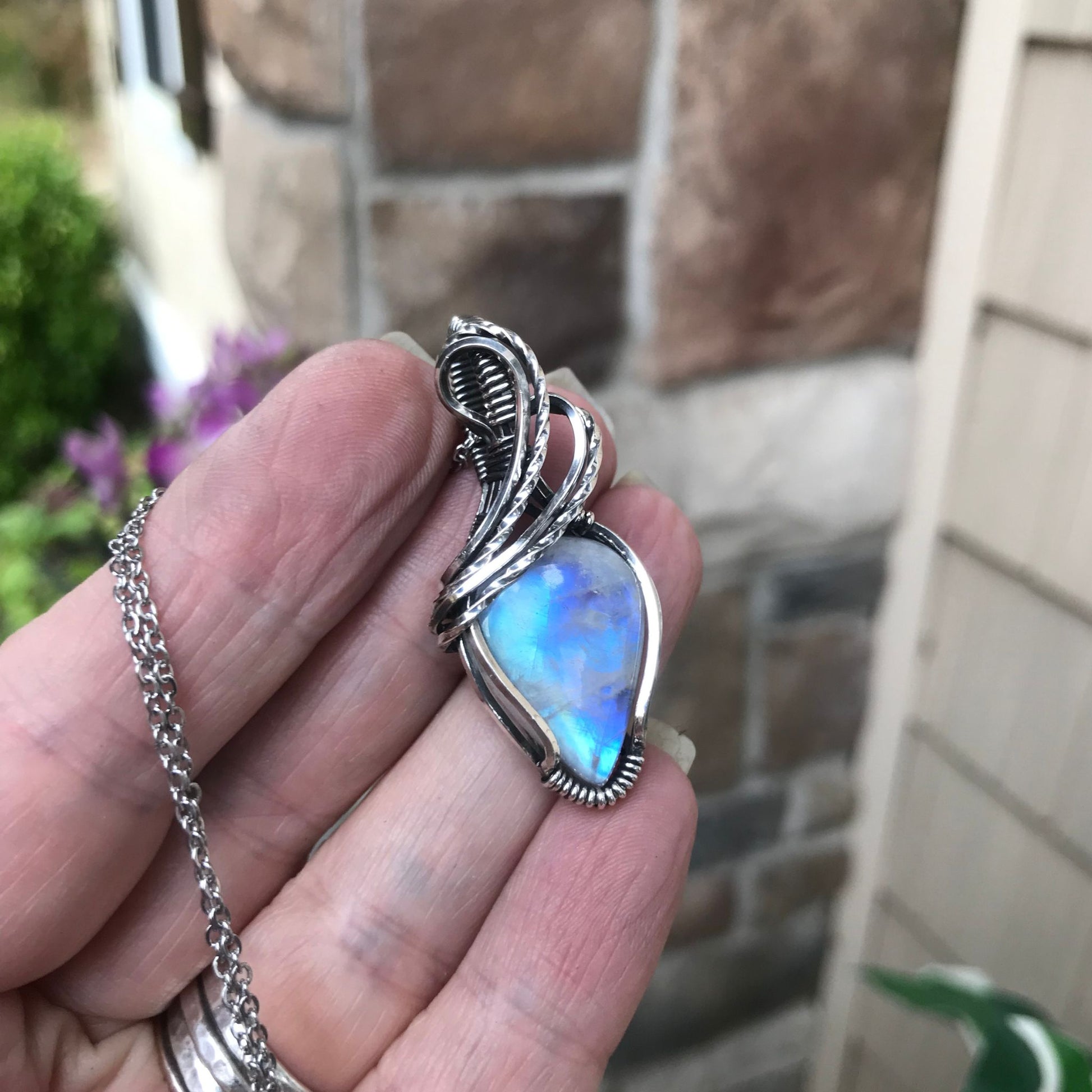 Moonstone Sterling Silver Pendant