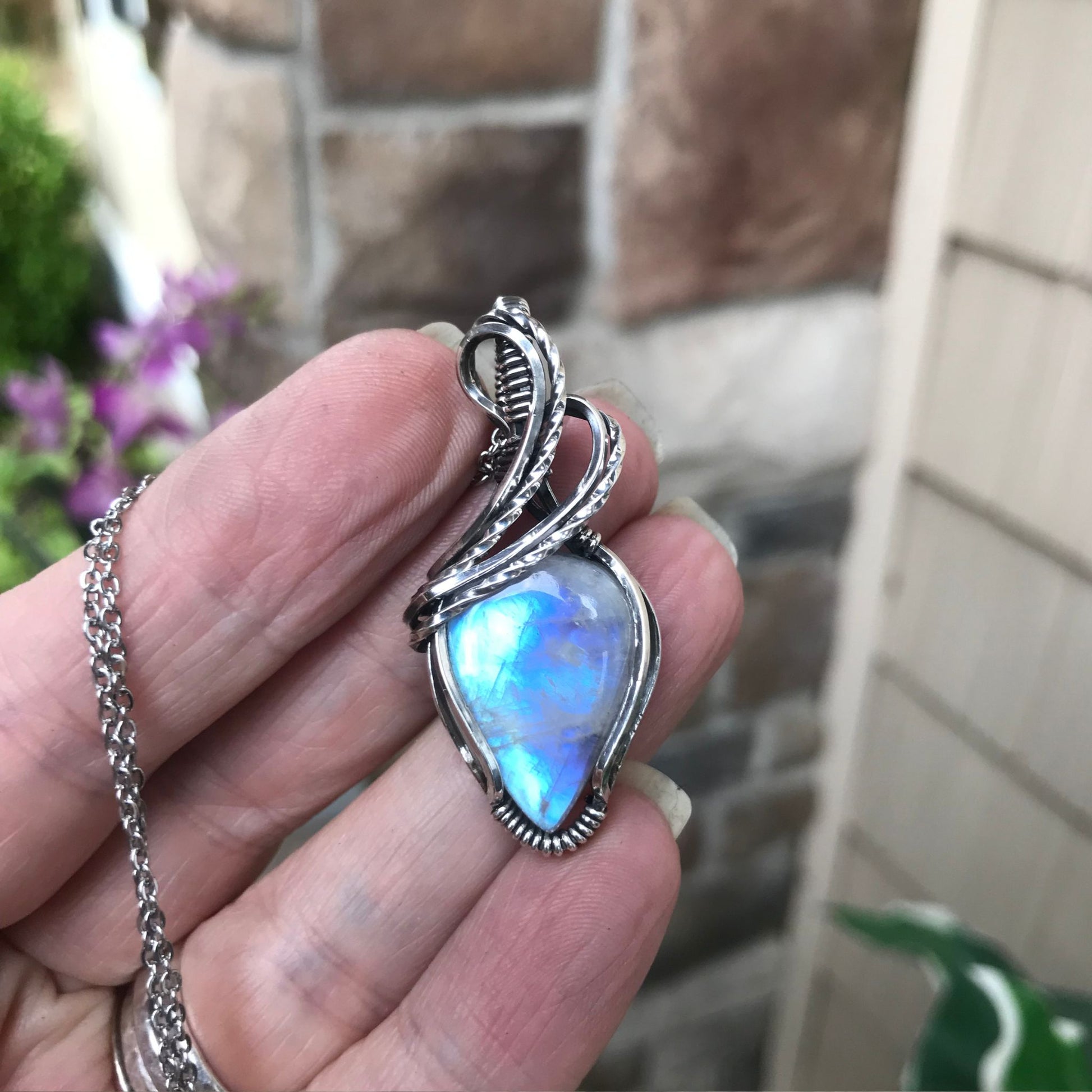 Moonstone Sterling Silver Pendant