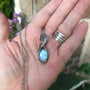 Moonstone oval silver wire wrapped pendant by Moonlet Jewelry
