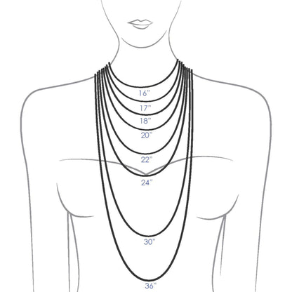 chain necklace length guide moonlet jewelry